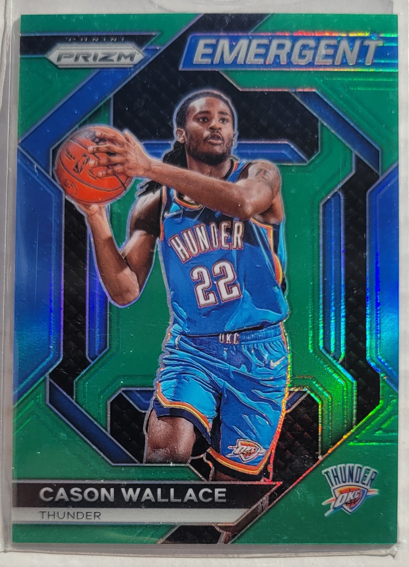 Cason Wallace - 2023-24 Panini Prizm Emergent Prizms Green #29