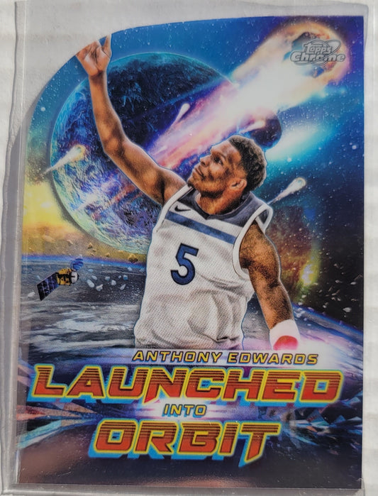 Anthony Edwards - 2023-24 Topps Cosmic Chrome Launched Into Orbit #LIO14