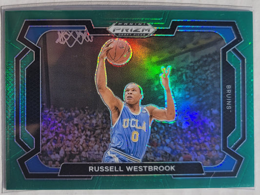 Russell Westbrook - 2024-25 Panini Prizm Draft Picks Variation Prizms Green #47