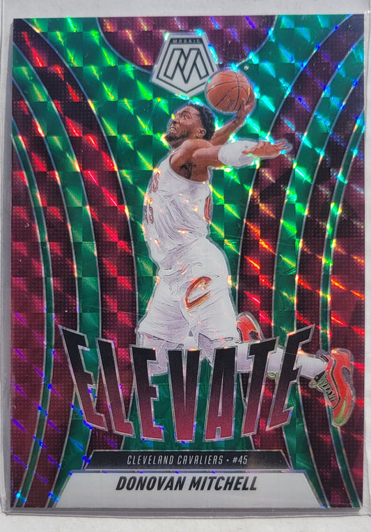 Donovan Mitchell - 2024-25 Panini Mosaic Elevate Mosaic Green #5