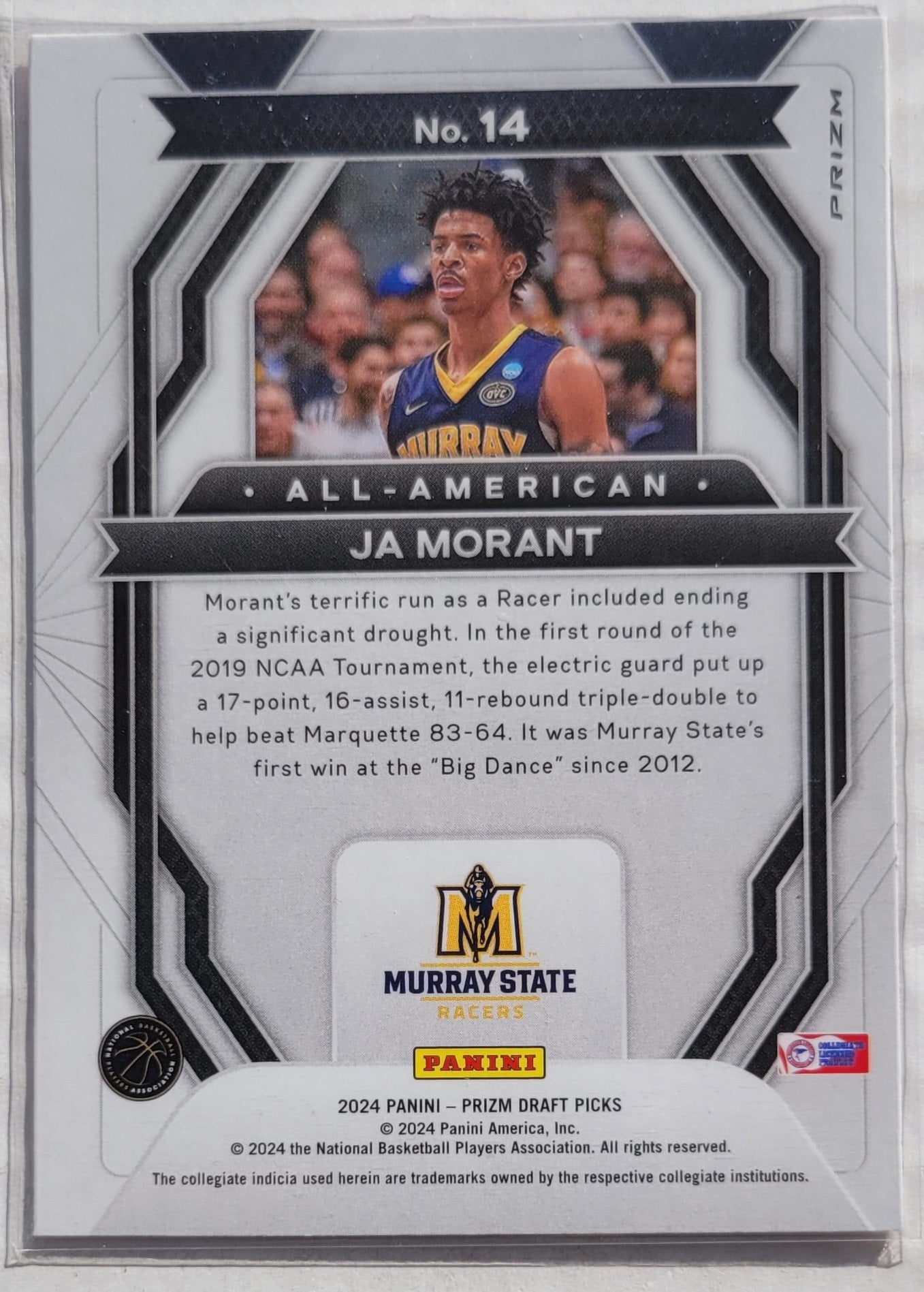 Ja Morant - 2024-25 Panini Prizm Draft Picks All-American Prizms Orange Ice #14