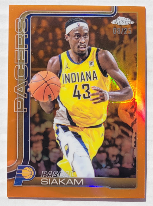 Pascal Siakam - 2025-26 Topps Chrome Orange Refractors #1 - 08/25
