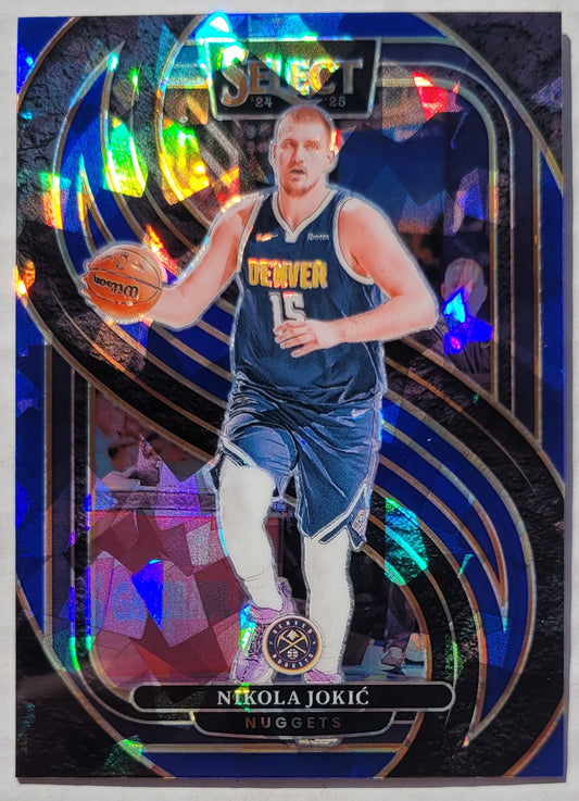 Nikola Jokic - 2024-25 Select Blue Cracked Ice Prizms #140