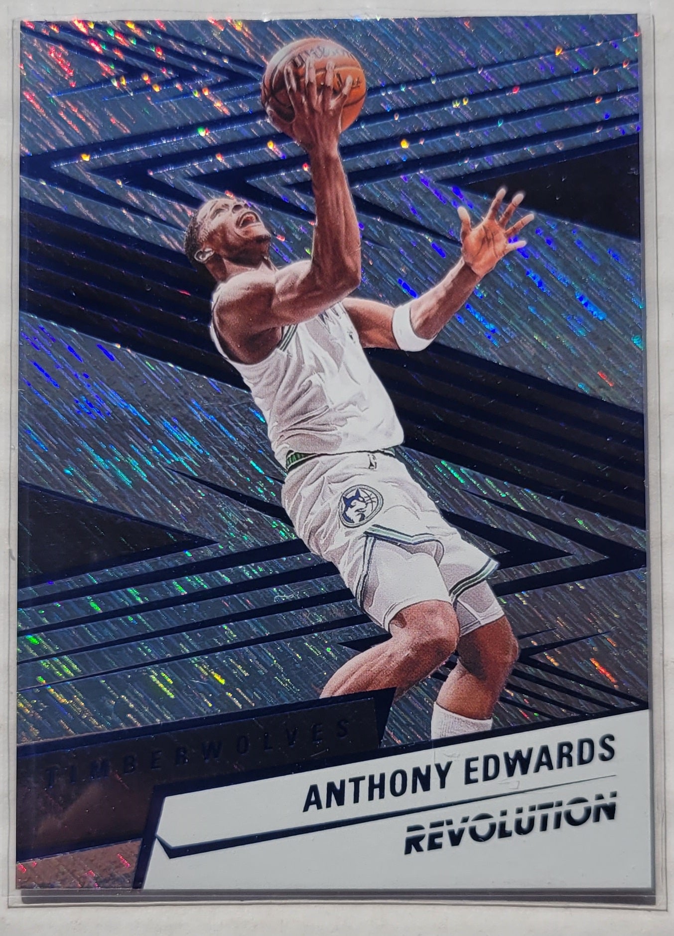 Anthony Edwards - 2024-25 Panini Revolution Blue Storm #40