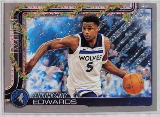 Anthony Edwards - 2025-26 Topps Holiday Glitter Holiday #H84