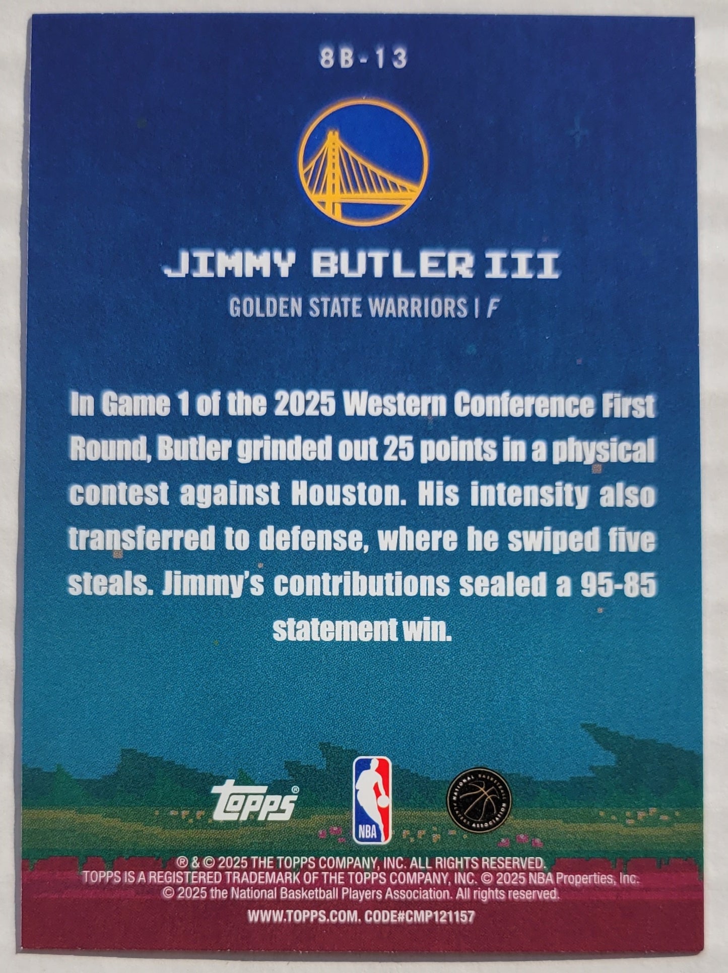 Jimmy Butler III - 2025-26 Topps 8-Bit Ballers #8B13