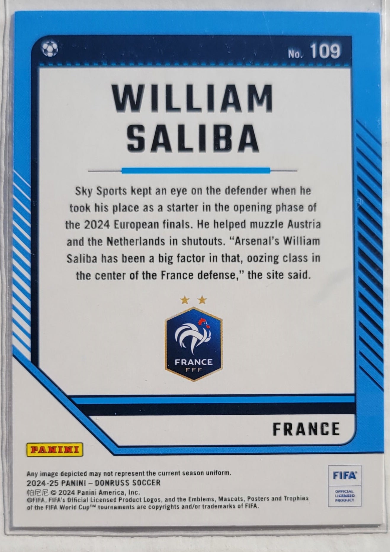 William Saliba - 2024-25 Donruss Cubic #109