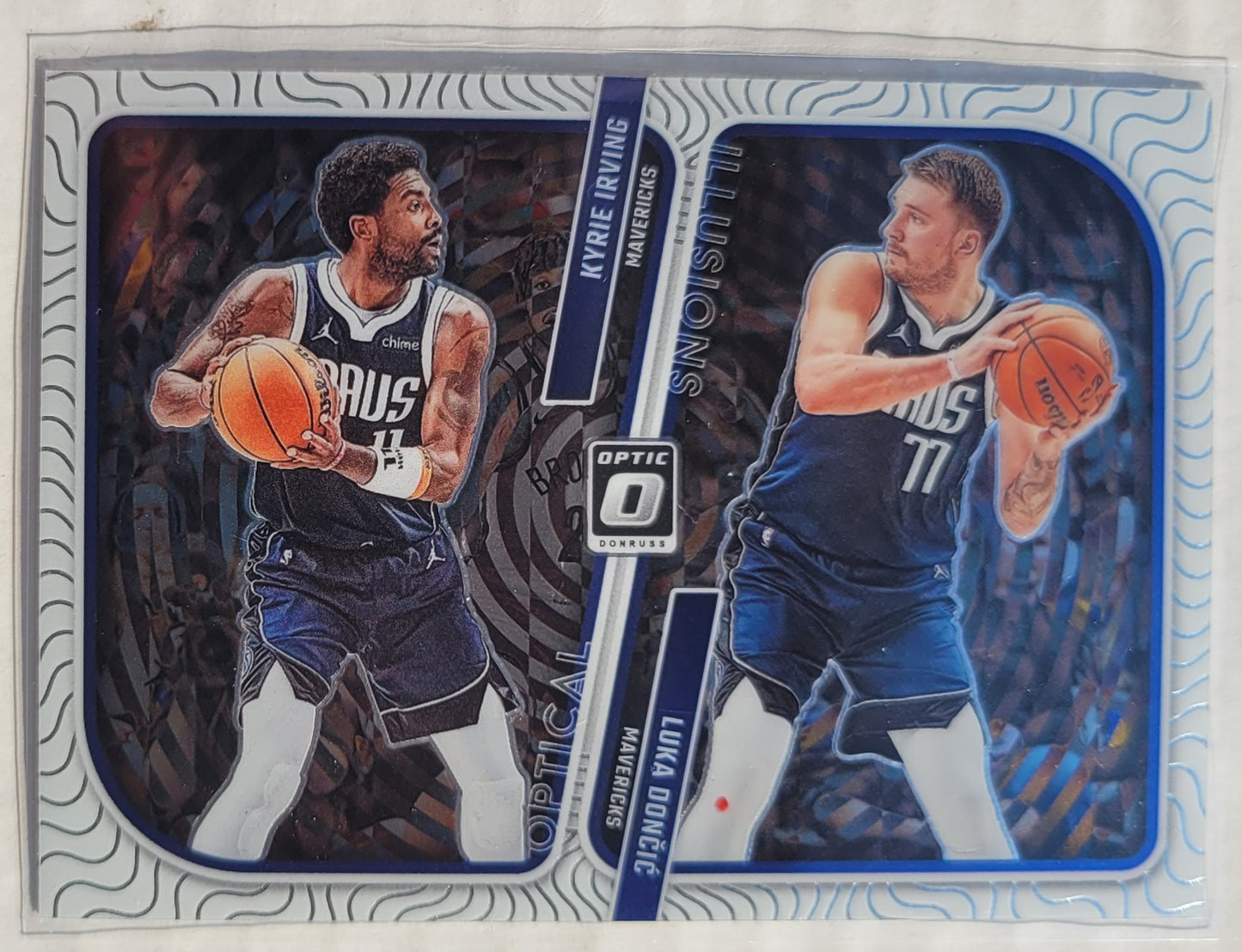 Kyrie Irving / Luka Doncic - 2023-24 Donruss Optic Optical Illusions #4
