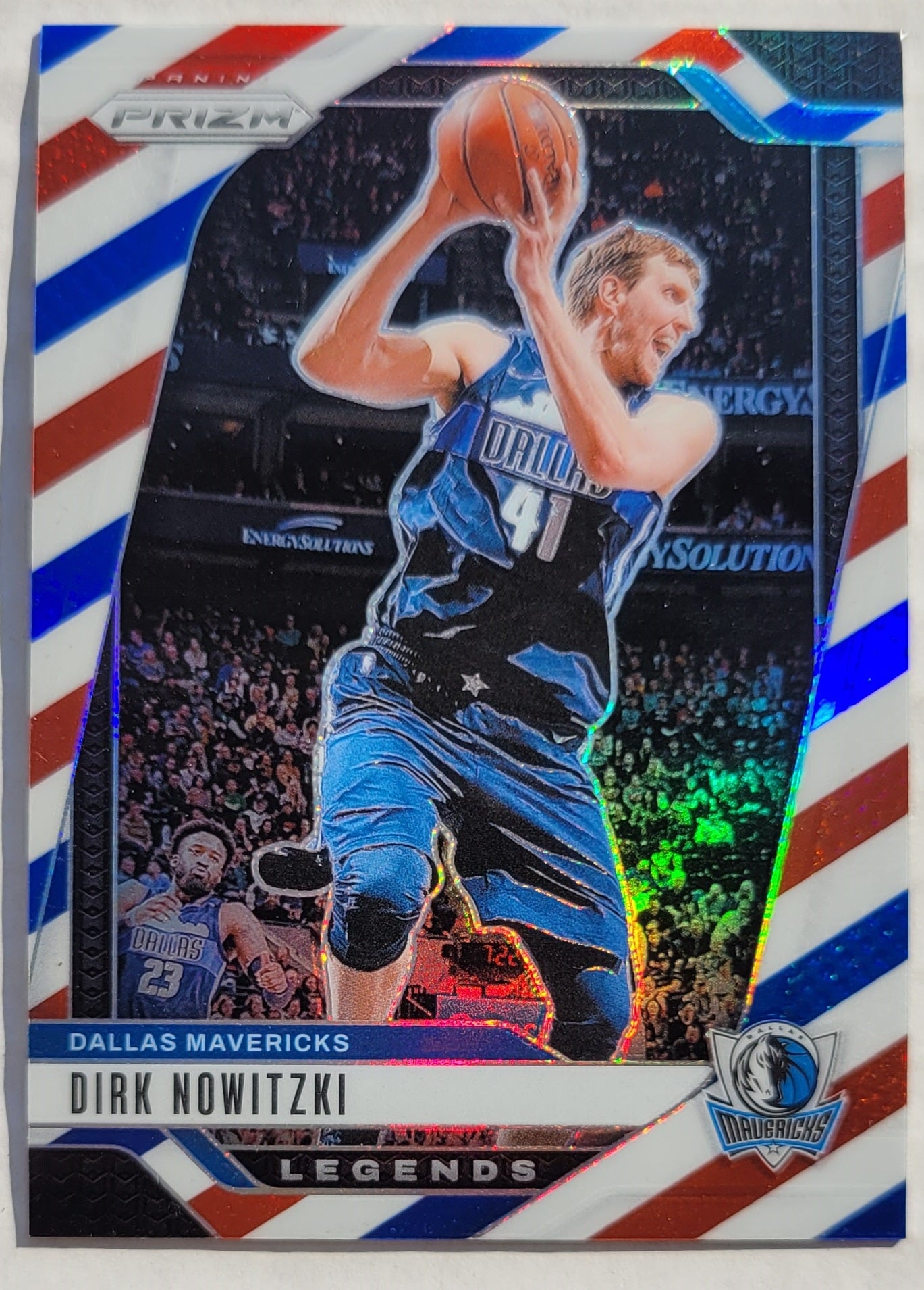 Dirk Nowitzki - 2024-25 Panini Prizm Prizms Red White and Blue #272
