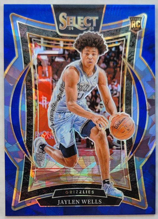 Jaylen Wells - 2024-25 Select Blue Cracked Ice Prizms #79 RC