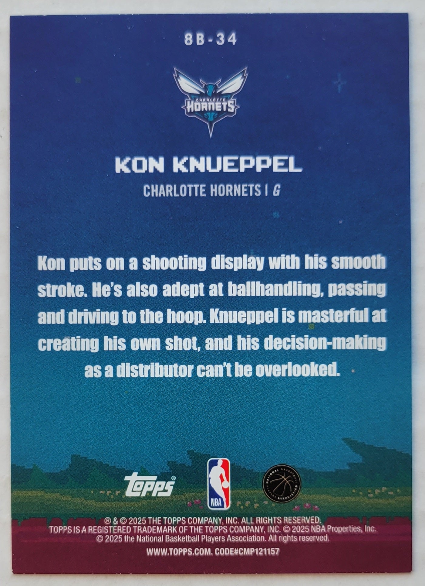 Kon Knueppel - 2025-26 Topps 8-Bit Ballers #8B34