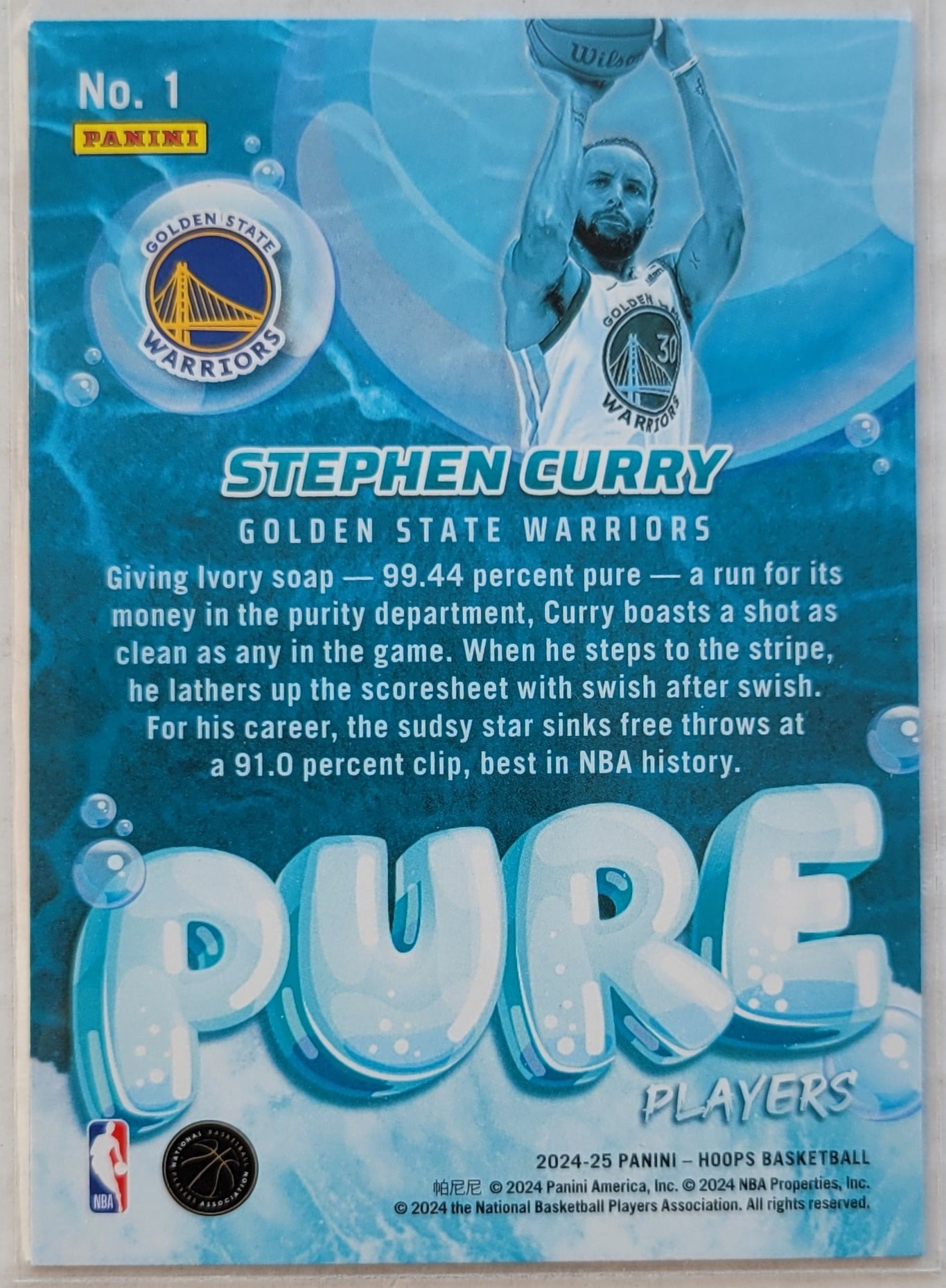 Stephen Curry - 2024-25 Hoops Pure Players Winter #1