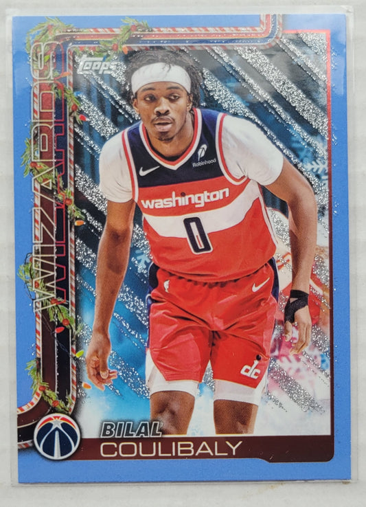 Bilal Coulibaly - 2025-26 Topps Holiday Light Blue and White Glitter Holiday #H74