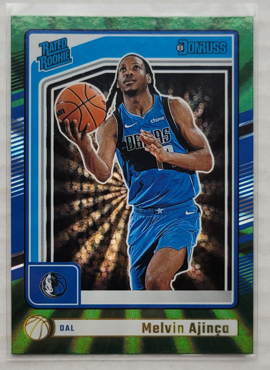 Melvin Ajinca - 2024-25 Donruss Holo Green Laser #238 RR RC