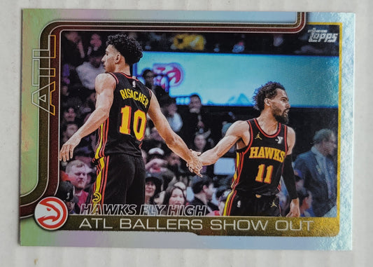 Trae Young / Zaccharie Risacher - 2025-26 Topps Rainbow Foilboard #282