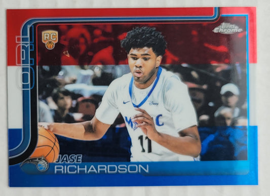 Jase Richardson - 2025-26 Topps Chrome Red White and Blue Refractors #275 RC