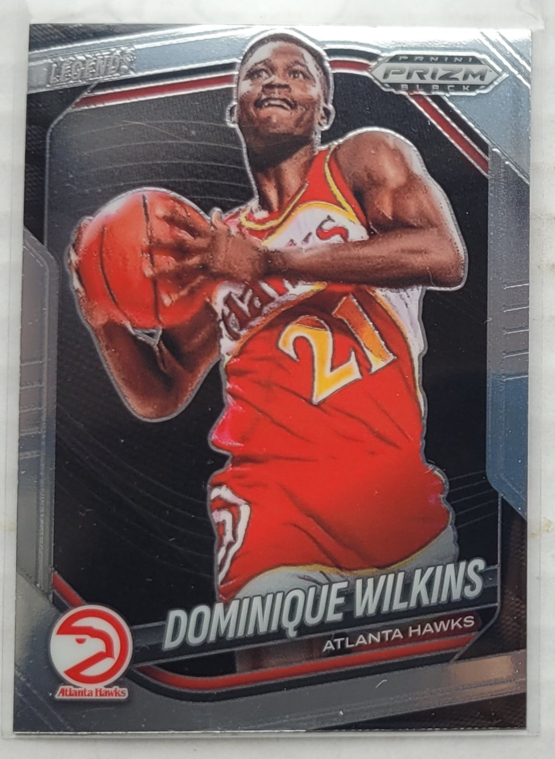 Dominique Wilkins - 2024-25 Panini Prizm Black #290 LGD