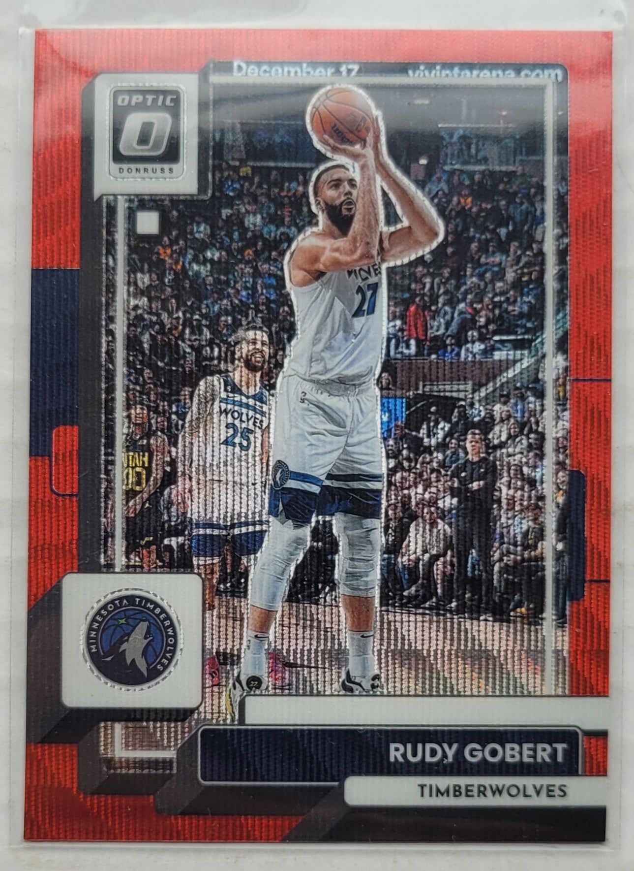 Rudy Gobert - 2022-23 Donruss Optic Ruby Wave #70