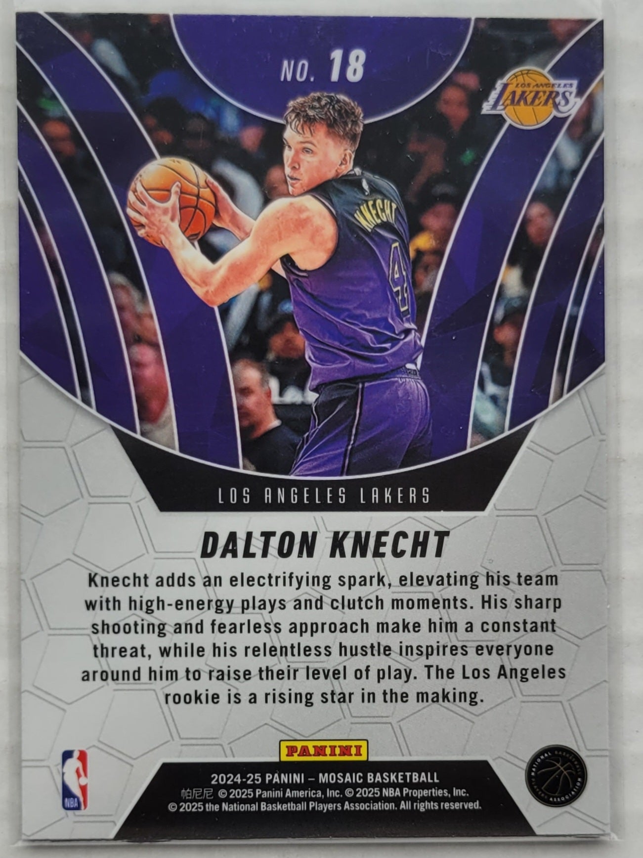 Dalton Knecht - 2024-25 Panini Mosaic Elevate #18