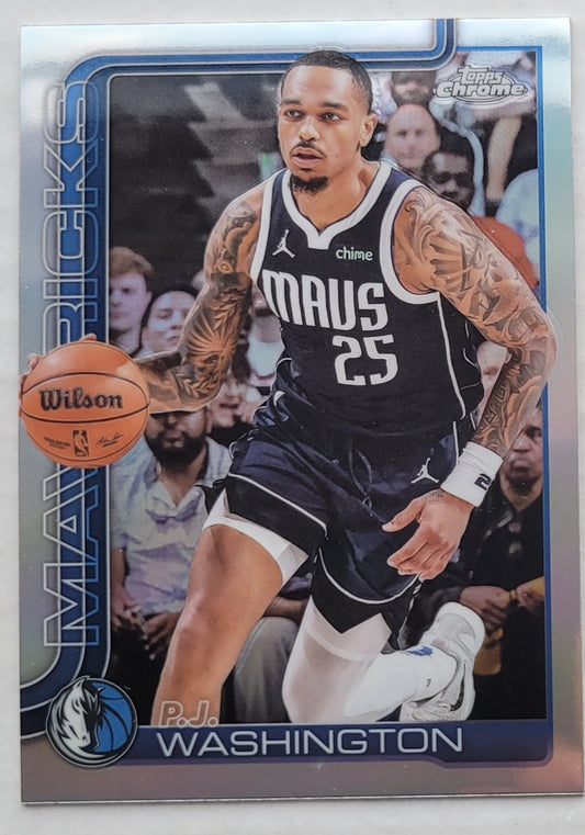 P.J. Washington - 2025-26 Topps Chrome Refractors #19