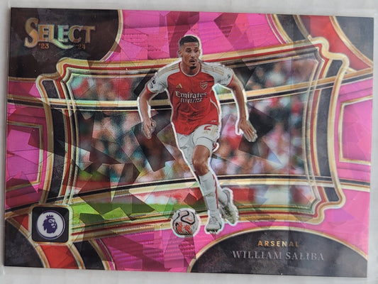 William Saliba - 2023-24 Select English Premier League Pink Ice #225