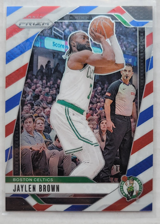 Jaylen Brown - 2024-25 Panini Prizm Prizms Red White and Blue #139