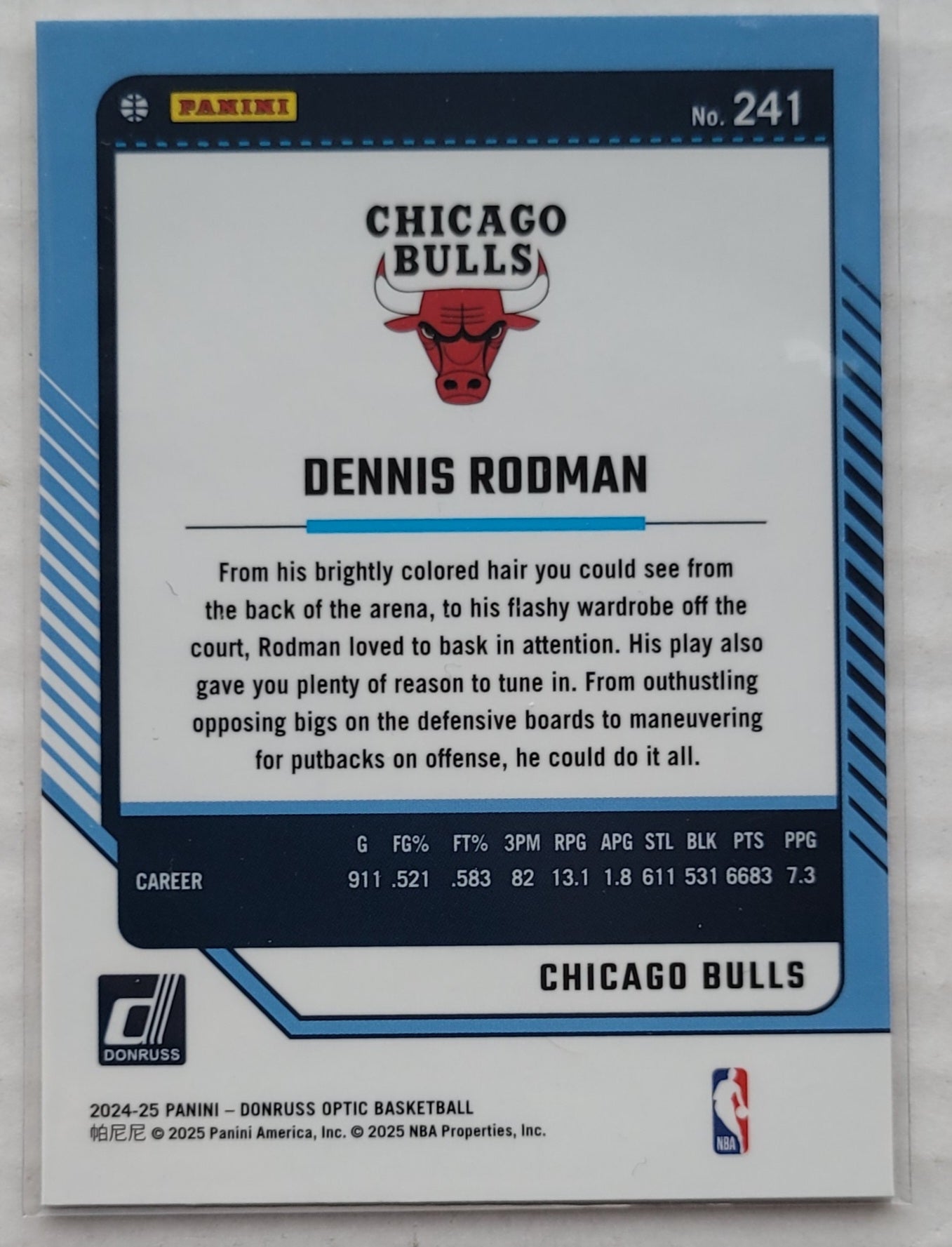 Dennis Rodman - 2024-25 Donruss Optic #241 LGD