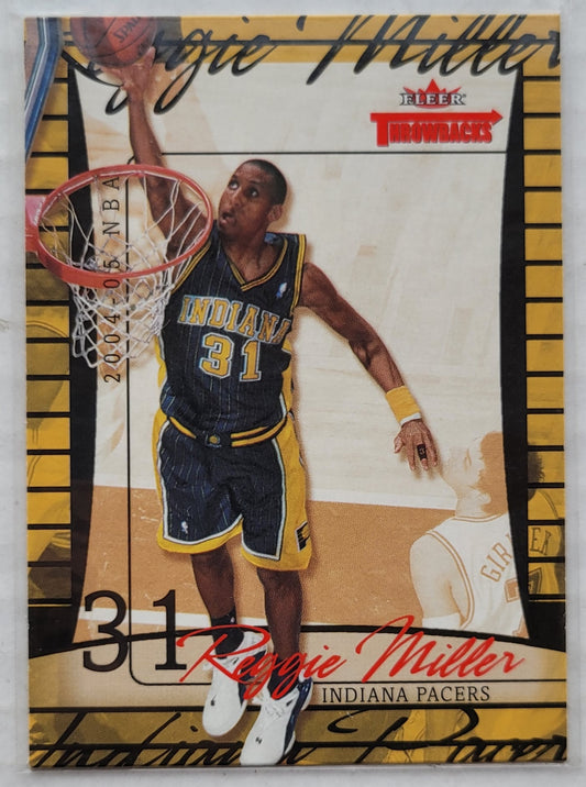 Reggie Miller - 2004-05 Fleer Throwbacks #50