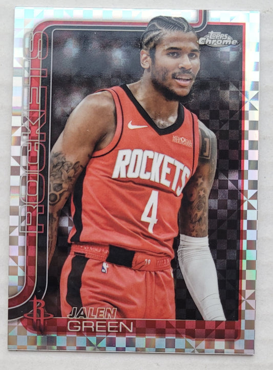 Jalen Green - 2025-26 Topps Chrome X-Fractors #58