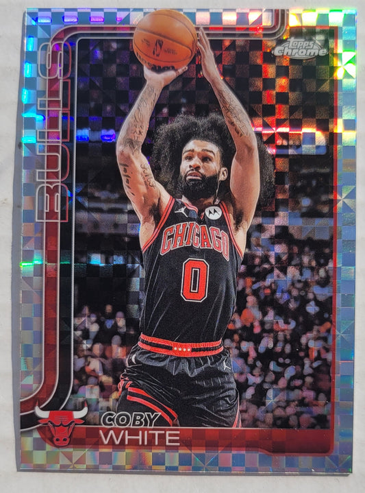 Coby White - 2025-26 Topps Chrome X-Fractors #80