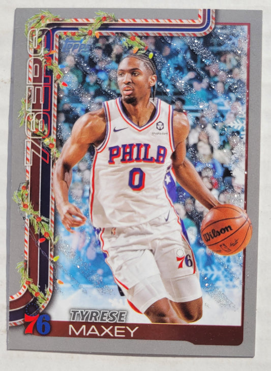 Tyrese Maxey - 2025-26 Topps Holiday Glitter Holiday #H17
