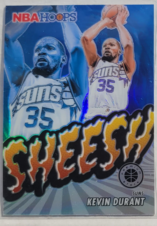 Kevin Durant - 2023-24 Hoops Premium Stock Sheesh Silver Prizm #1