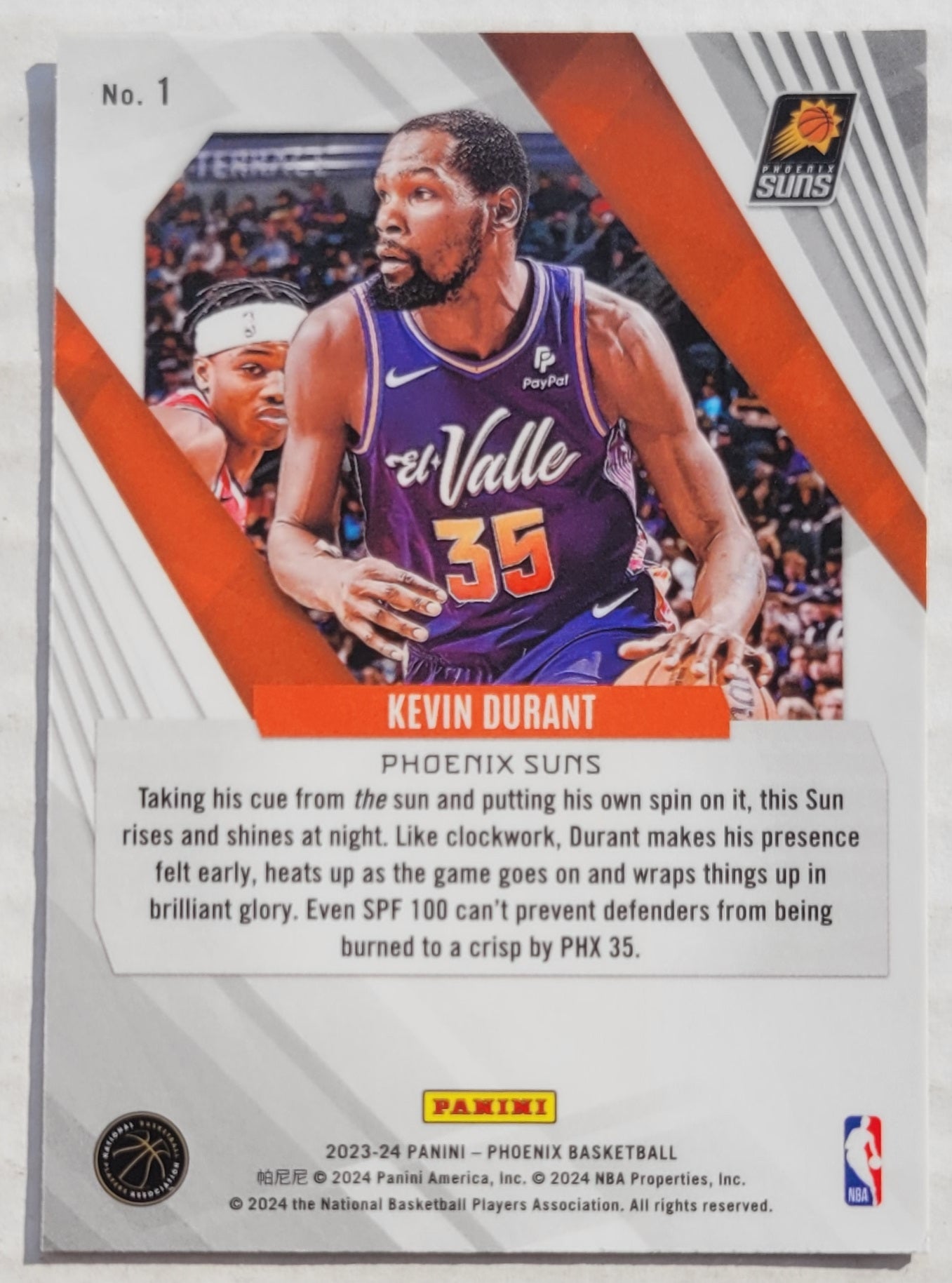 Kevin Durant - 2023-24 Panini Phoenix Silver #1