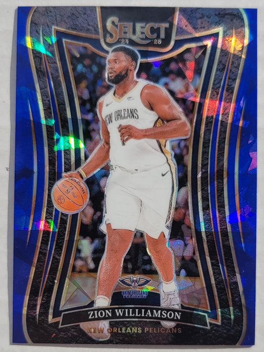 Zion Williamson - 2024-25 Select Blue Cracked Ice Prizms #304