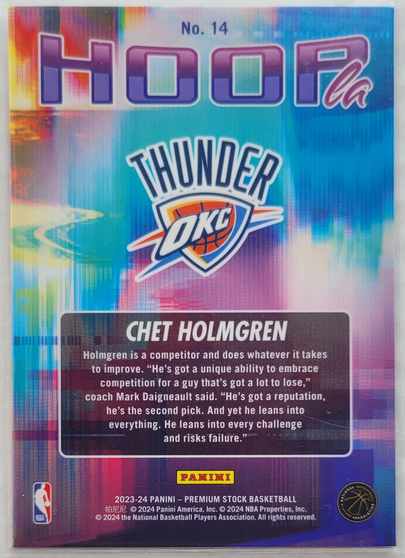 Chet Holmgren - 2023-24 Hoops Premium Stock Hoopla #14