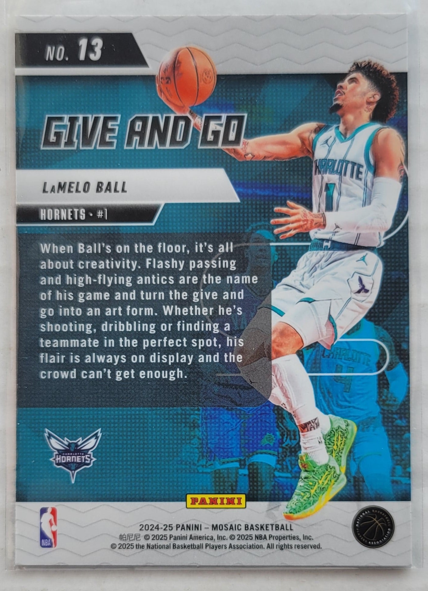 LaMelo Ball - 2024-25 Panini Mosaic Give and Go #13