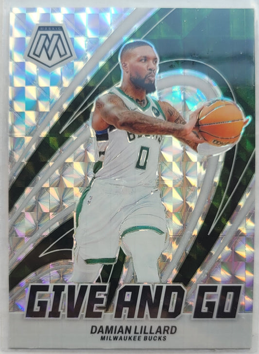 Damian Lillard - 2023-24 Panini Mosaic Give and Go Mosaic #2