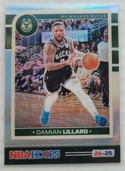 Damian Lillard - 2024-25 Hoops Premium Prizms Silver #61
