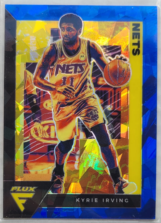 Kyrie Irving - 2020-21 Panini Flux Blue Cracked Ice #15