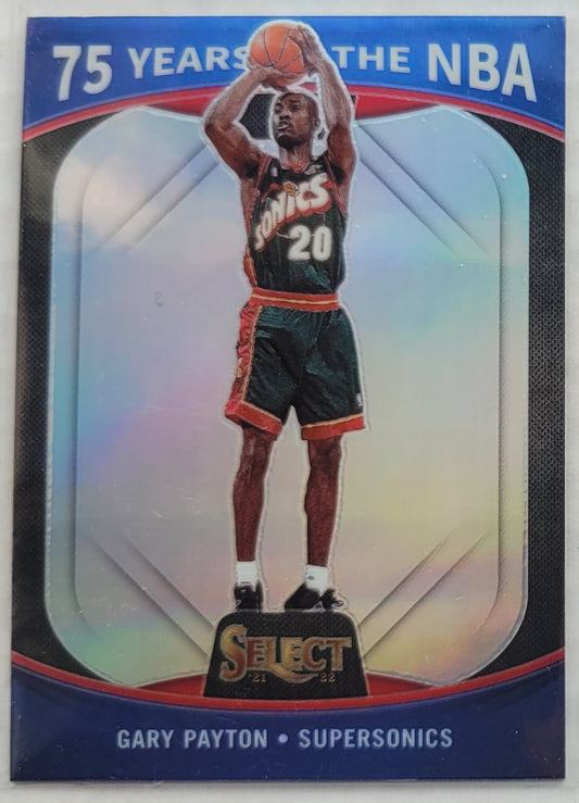 Gary Payton - 2021-22 Panini 75 Years of the NBA Prizms Silver #63 Select