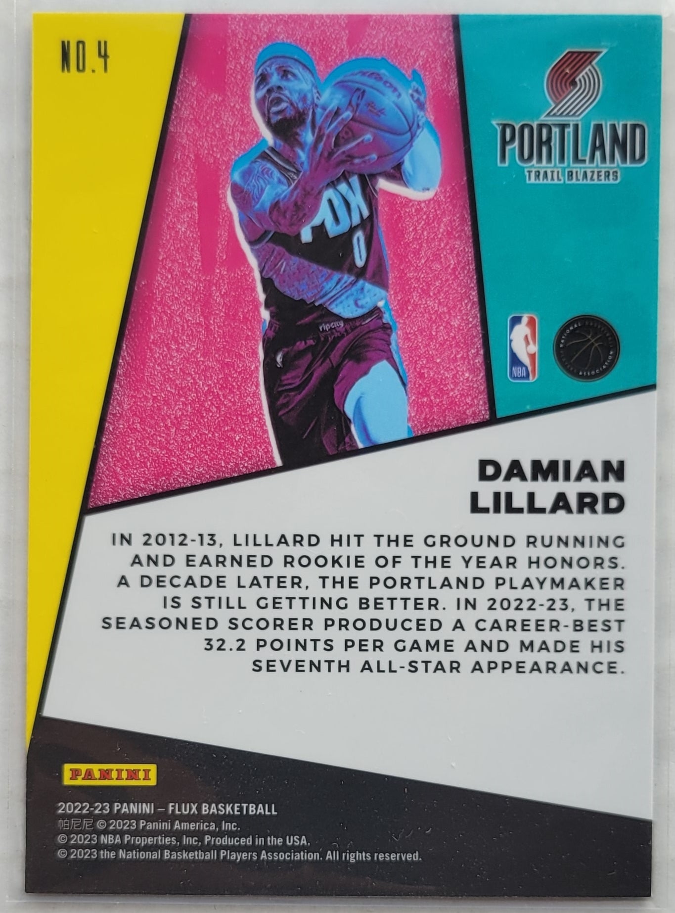 Damian Lillard - 2022-23 Panini Flux Flux Appeal #4