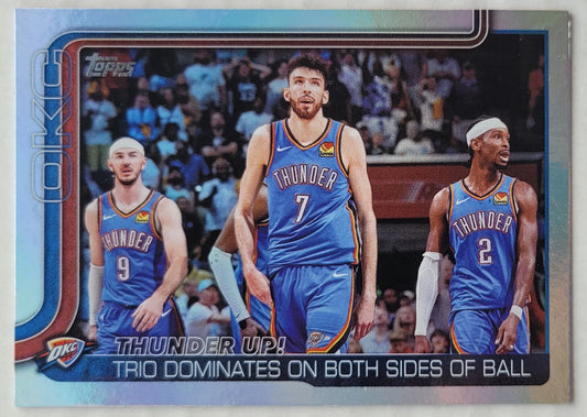 Alex Caruso / Chet Holmgren / Shai Gilgeous-Alexander - 2025-26 Topps Rainbow Foilboard #288 Thunder Up