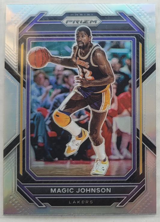 Magic Johnson - 2022-23 Panini Prizm Prizms Silver #276