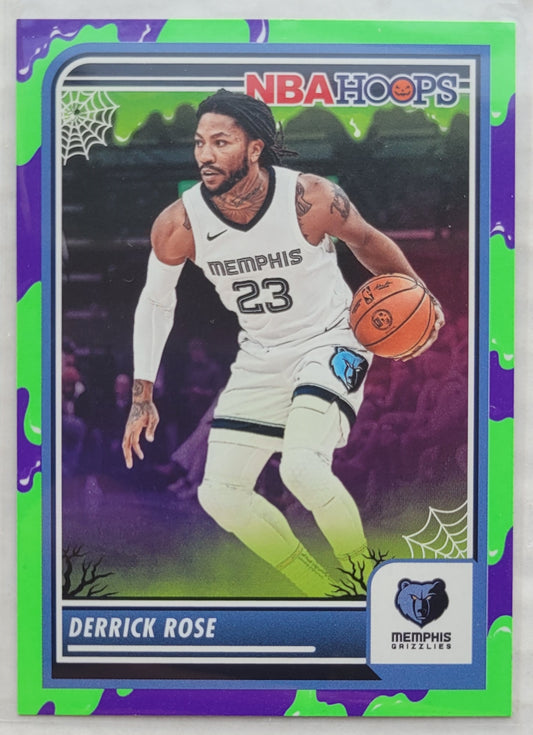 Derrick Rose - 2023-24 Hoops Haunted Hoops Slime #72
