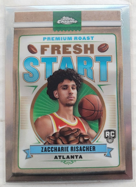 Zaccharie Risacher - 2024-25 Topps Chrome Fresh Start Refractors #FS1