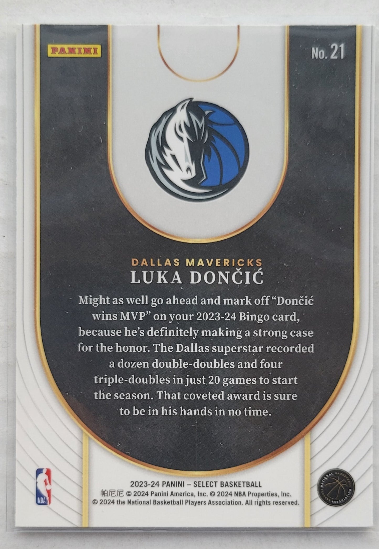 Luka Doncic - 2023-24 Select Neon Icon #21