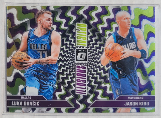 Jason Kidd / Luka Doncic - 2024-25 Donruss Optic Optical Illusions #1