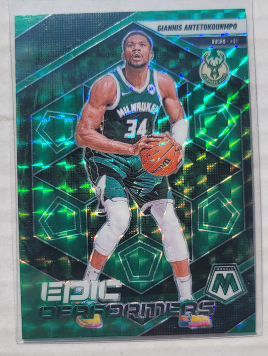 Giannis Antetokounmpo - 2024-25 Panini Mosaic Epic Performers Mosaic Green #7