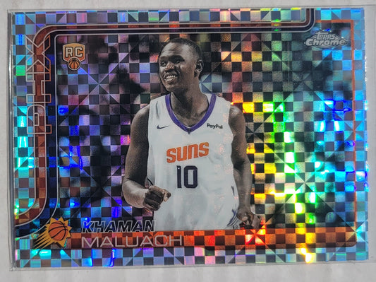 Khaman Maluach - 2025-26 Topps Chrome X-Fractors #260 RC