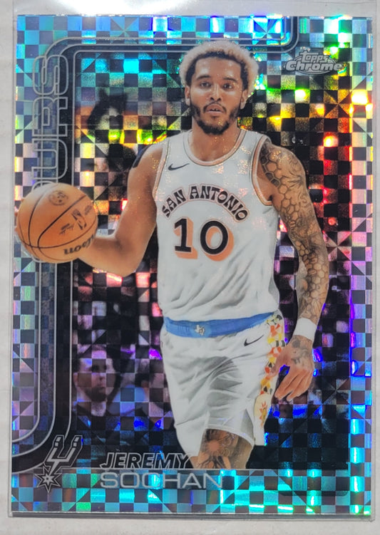 Jeremy Sochan - 2025-26 Topps Chrome X-Fractors #239